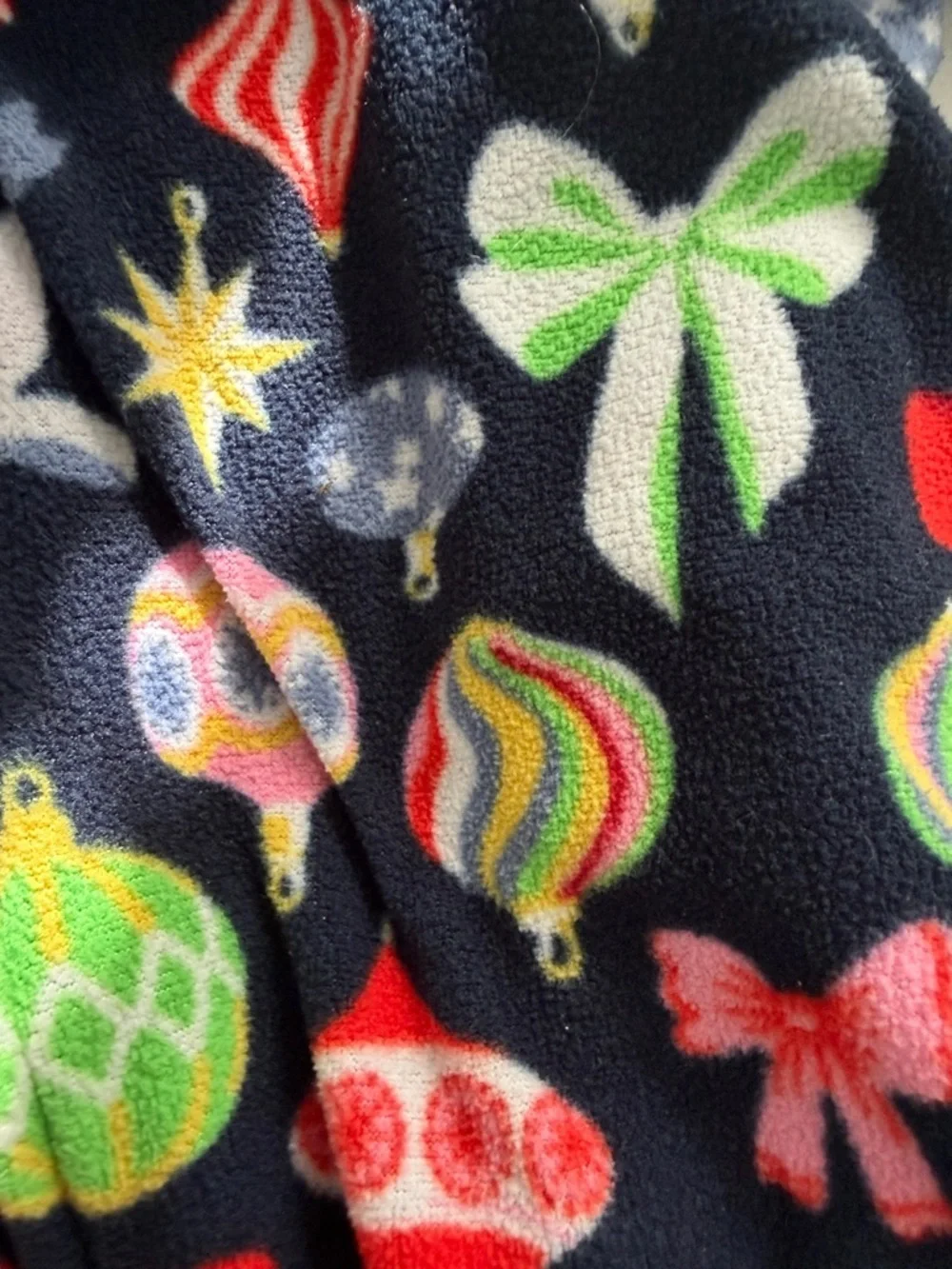 Old Navy Kids Holiday Footed One-Piece Pajama in Red, Green & Navy